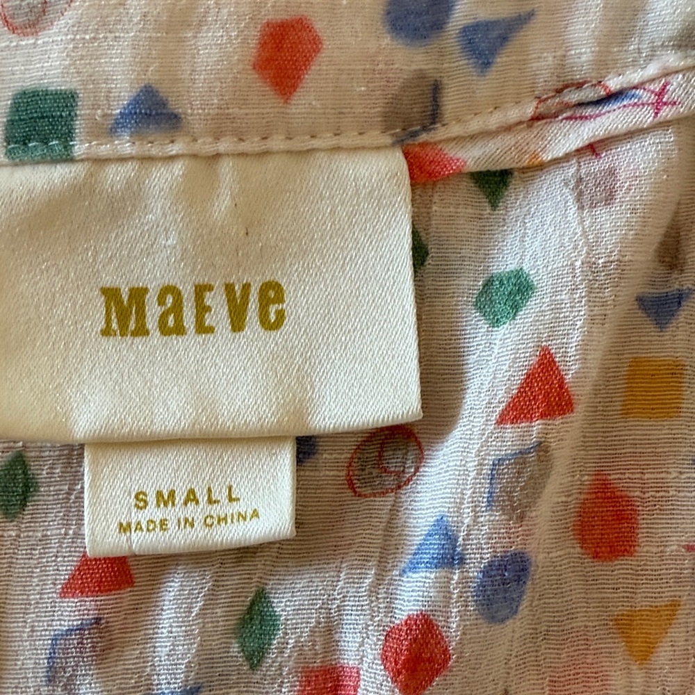 Maeve Geometric Patterned Blouse - image 2